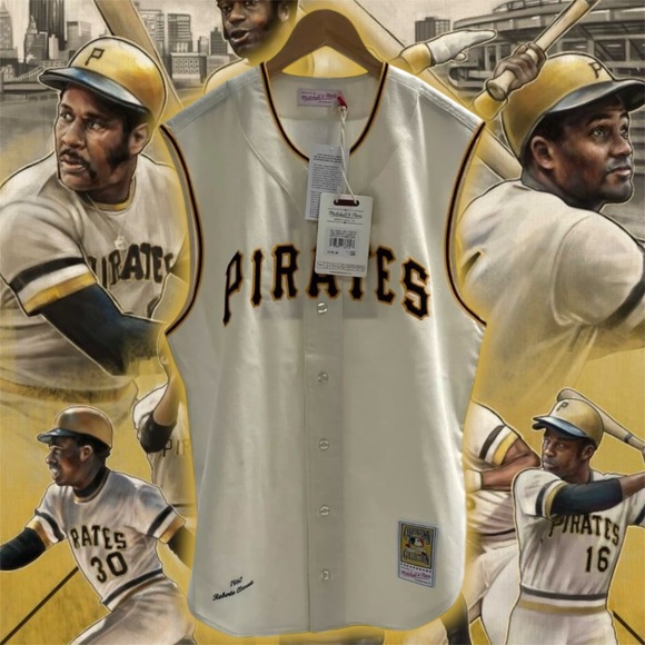 Authentic Pittsburgh Pirates Roberto Clemente sleeveless jersey